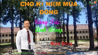 Karaoke Cho Kỷ Niệm Mùa Đông  Tone Nam  Sơn Hồng [upl. by Kutzenco278]