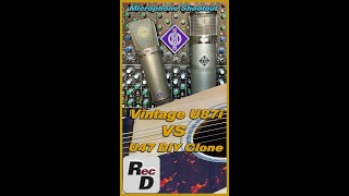 Vintage Neumann U87 vs U47 Diy Clone  Microphone Shootout shorts [upl. by Kristie363]