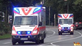 14 Minuten 3 Bundesländer amp neue Fahrzeuge Rettungsdienst Einsatzfahrten aus und um Lüneburg 2014 [upl. by Wilkey]