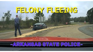 High Speed Pursuit on BMW fleeing from local police  Arkansas State Police takeover chase [upl. by Meadow]