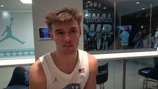 UNC Basketball Paxson Wojcik PostClemson Interview [upl. by Cut]