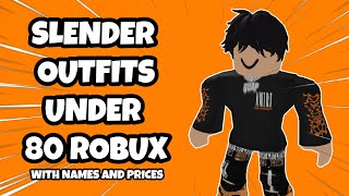 Slender Outfits Roblox 80 Robux  Roblox Slender Outfits Under 80 Robux  Slender Outfits Under 80 [upl. by Crutcher]