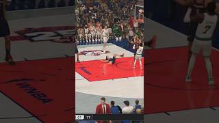 Jaylen Brown runs into Caitlin Clark nba2k25  NBA vs WNBA Celtics Fever xboxseriesx ps5 2k25 [upl. by Htebazil405]