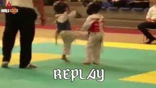 Best Knockout ever  Funny kids Martial arts fight KO [upl. by Hillary362]