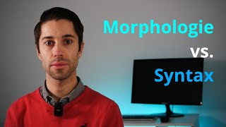 Morphologie vs Syntax  GrammatikGrundbegriffe [upl. by Demitria]