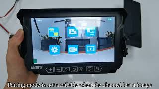 AMTIFO A8 Magnetic Wireless Backup Camera Operation Video [upl. by Huei]