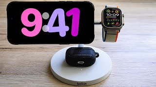 Belkin MagSafe 3 In 1 Wireless Charger Review Fastest Wireless Charging [upl. by Ahsauqal822]