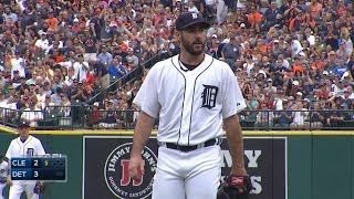 CLEDET Verlander goes five innings in season debut [upl. by Adnir]