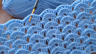 The Easiest Crochet Pattern Ive Seen Must Try This Pattern Great sewing for blankets [upl. by Neeruan305]