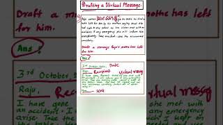 Drafting Virtual Message  English  Writing skill [upl. by Erdnad104]