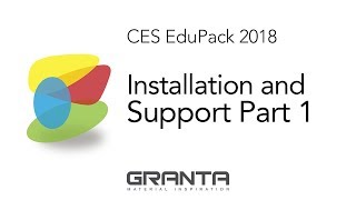 Installation and support in CES EduPack 2018 part 1 of 2 [upl. by Pauline]