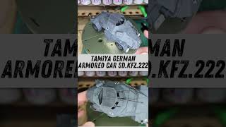 Tamiya GERMAN ARMORED CAR SdKfz222 Scale Model scalemodel tamiya plasticmodel [upl. by Aenitsirhc904]