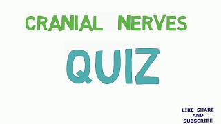 CRANIAL NERVES QUIZ  Medical Exam Preparation  FMGE MCI [upl. by Fe135]