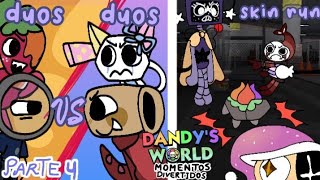 dandys world momentos divertidos part 4  dúos vs dúos  skin run HALLOWEN special [upl. by Woolcott]