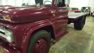 1965 CHEVY C60 FLATBED TRUCK [upl. by Kessia675]