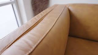 BROOKLYN LEATHER SOFA 4k [upl. by Merow]