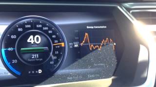 Tesla Model S motor induction sound through AM radio [upl. by Suirauqram]