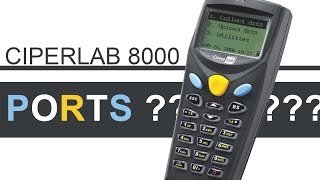 CIPHERLAB 8000 Data Terminal Check ports [upl. by Yllek]