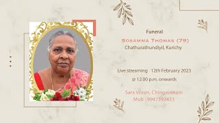 Funeral  Sosamma Thomas 79 [upl. by Imotas374]