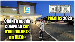 CUANTO PUEDO COMPRAR con 100 DÓLARES en ALDI😮 SUPERMERCADO MÁS ECONÓMICO en ESTADOS UNIDOS 😏 [upl. by Nellie514]