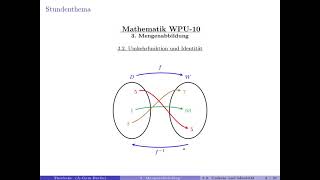 Mathe 10 WPU  32 Umkehrfunktion und Identität [upl. by Jennings]