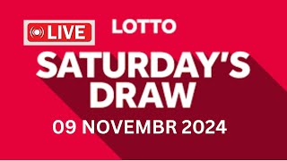 The National Lottery Lotto Draw Live Results from Saturday 09 November 2024  lotto live [upl. by Simeon680]