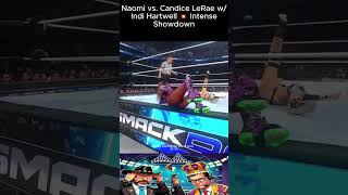 Naomi vs Candice LeRae w Indi Hartwell 💥 Intense Showdown on SmackDown [upl. by Einahpet]