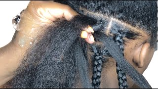 Under 2hrs fast kids knotless box braids using my technique no feedin  Kids knotless braids [upl. by Navert962]