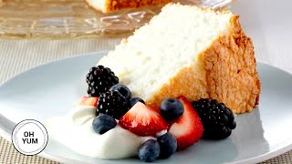 Professional Baker Teaches You How To Make ANGEL FOOD CAKE [upl. by Alyakem]