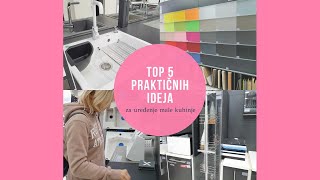 Top 5 prakticnih ideja za uredjenje male kuhinje [upl. by Aneeled441]