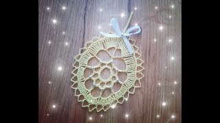 Pisanka na szydełku płaska nr 1 2018 Crochet easter egg [upl. by Inger24]