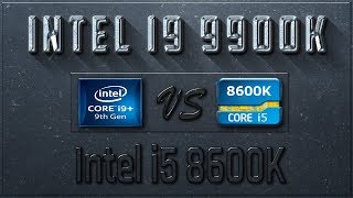 Intel i9 9900K vs i5 8600K Benchmarks  Test Review  Comparison  Gaming  10 Tests [upl. by Mervin381]