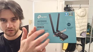 How to install TPLINK AX3000 WiFi 6 Bluetooth 52 adaptor  WIFI 5 VS WIFI 6 Speed comparison [upl. by Pate406]