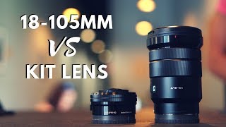 Sony 18105mm vs Sony Kit Lens 1650mm  a6500 Range Focus amp Bokeh Test Footage  SELP18105G [upl. by Camfort]