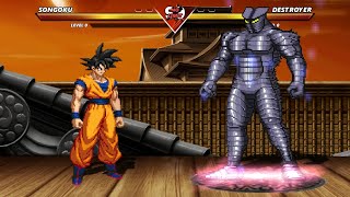 GOKU vs DESTROYER  Highest Level Amazing Fight [upl. by Antonina533]