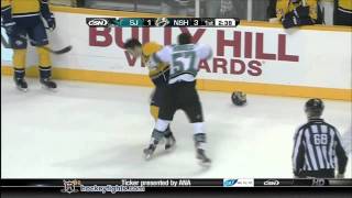 Tommy Wingels vs Brandon Yip Feb 25 2012 [upl. by Suter]