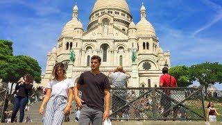 PARIS WALK  SacréCoeur Basilica in Montmartre  France [upl. by Notlrak]