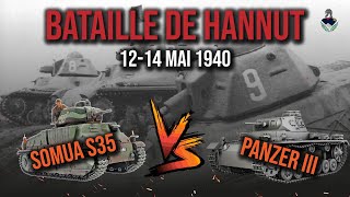 HANNUT la première grande bataille blindée 1940  Somua vs Panzer III [upl. by Spalla]