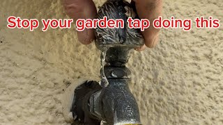 Install and repair of an outside garden tap A DIY step by step guide plumbing diy [upl. by Nuahsel]