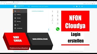 NFON Cloudya Login erstellen [upl. by Suoicerp]