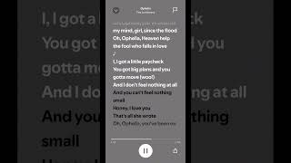 Ophelia lyrics music spotify [upl. by Rust36]