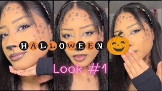 Leopard Halloween Makeup Look [upl. by Seys]