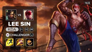 Lee Sin vs Nidalee Jungle  KR Challenger  Patch 145 Season 14 [upl. by Rhtaeh]