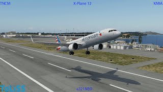 Live XPlane 12 Vatsim Toliss a321 update CPDLCPDC TNCMKMIA [upl. by Acirrej314]