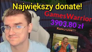 NAJWIĘKSZY DONATE W HISTORII KANAŁU  TIDZIMI Reakcje na donate [upl. by Tavia]