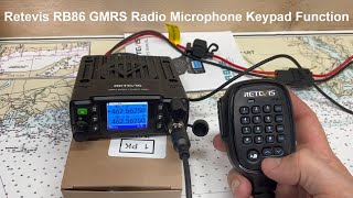 Microphone Keypad Functions Retevis RB86 GMRS Radio [upl. by Clarisse]