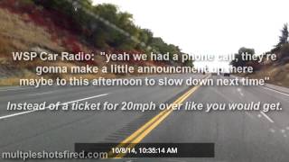 Washington State Patrol Aircraft catches multiple police cars speeding and does nothing [upl. by Kendal]