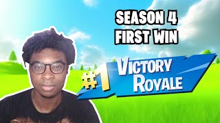 First Win of Season 4  Fortnite [upl. by Gweneth476]