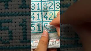 crossstitch stitching crossstitch skills pure handmade embroidery crossstitch tutorial👍 [upl. by Sefton]