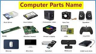 Computer Tools Name With Picture  Computer parts name List Basic Parts of Computer [upl. by Giffer]